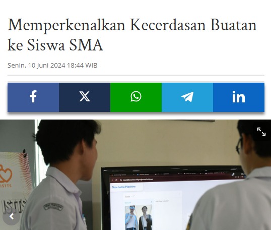 Memperkenalkan Kecerdasan Buatan ke Siswa SMA